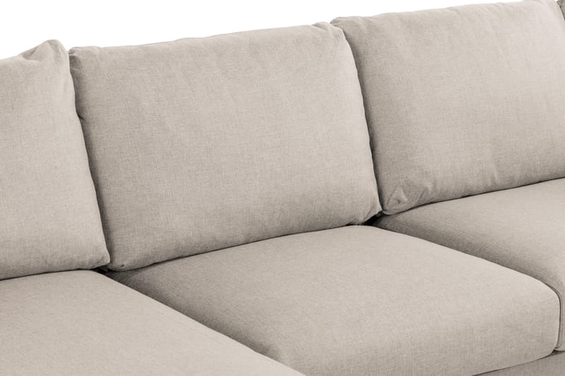 Trend 4-istuttava Oikeakätinen U-muotoinen Sohva Divaanilla ja Leponurkkauksella Kankaasta - Beige - Huonekalut - Sohva - U-Sohva