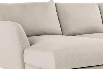 Trend 4-istuttava Oikeakätinen U-muotoinen Sohva Divaanilla ja Leponurkkauksella Kankaasta - Beige - Huonekalut - Sohva - U-Sohva