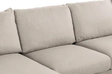 Trend 4-istuttava Oikeakätinen U-muotoinen Sohva Divaanilla ja Leponurkkauksella Kankaasta - Beige - Huonekalut - Sohva - U-Sohva
