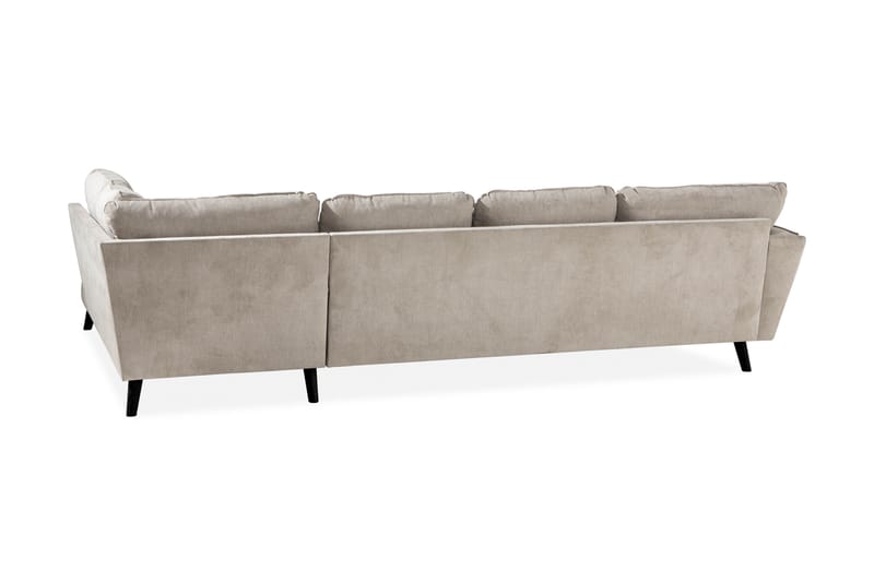 Trend Lyx 4-istuttava Oikeakätinen U-muotoinen Sohva Divaanilla ja Divaanituolilla Kankaalla - Beige - Huonekalut - Sohva - Divaanisohva