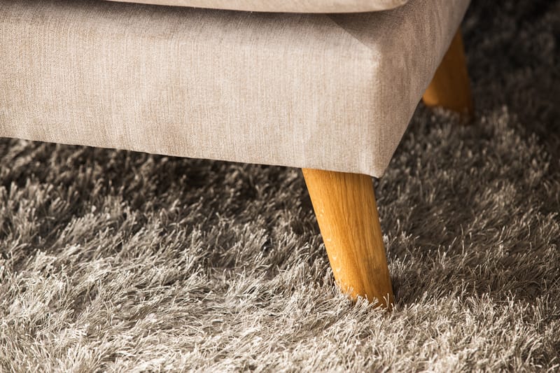 Trend Lyx 4-istuttava Oikeakätinen U-muotoinen Sohva Divaanilla ja Divaanituolilla Kankaalla - Beige - Huonekalut - Sohva - Divaanisohva