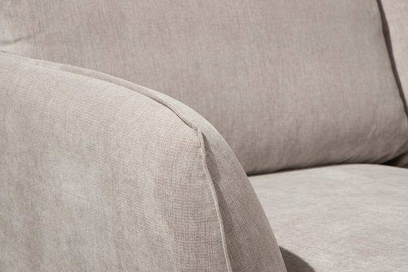 Trend Lyx 4-istuttava Oikeakätinen U-muotoinen Sohva Divaanilla ja Divaanituolilla Kankaalla - Beige - Huonekalut - Sohva - Divaanisohva