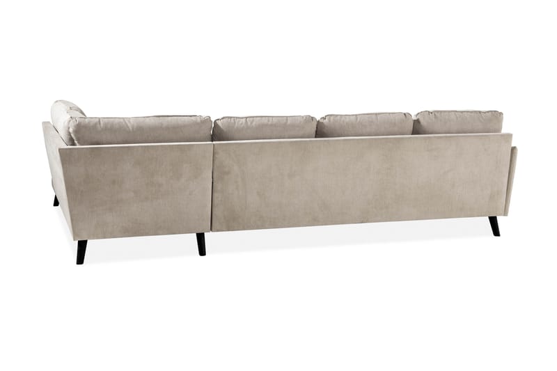 Trend Lyx 4-istuttava Oikeakätinen U-muotoinen Sohva Divaanilla ja Divaanituolilla Kankaalla - Beige - Huonekalut - Sohva - Divaanisohva