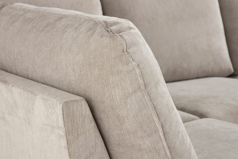 Trend Lyx 4-istuttava Oikeakätinen U-muotoinen Sohva Divaanilla ja Divaanituolilla Kankaalla - Beige - Huonekalut - Sohva - Divaanisohva