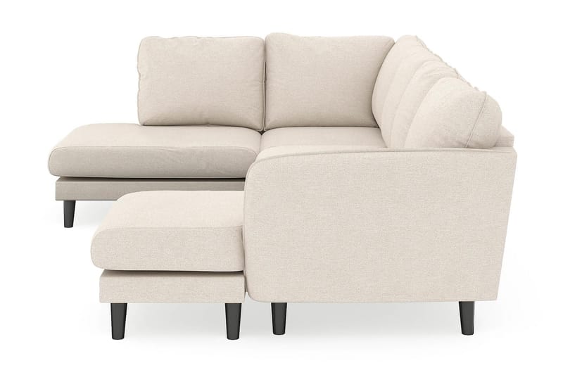 Trend Lyx 4-istuttava Oikeakätinen U-muotoinen Sohva Divaanilla ja Divaanituolilla Kankaalla - Beige - Huonekalut - Sohva - Divaanisohva