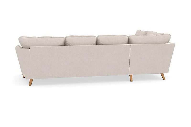 Trend Lyx 4-istuttava Oikeakätinen U-muotoinen Sohva Divaanilla ja Divaanituolilla Kankaalla - Beige - Huonekalut - Sohva - Divaanisohva