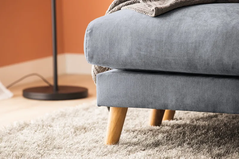 Trend Lyx 4-istuttava Oikeakätinen U-muotoinen Sohva Divaanilla ja Divaanituolilla Kankaalla - Tummanharmaa - Huonekalut - Sohva - U-Sohva