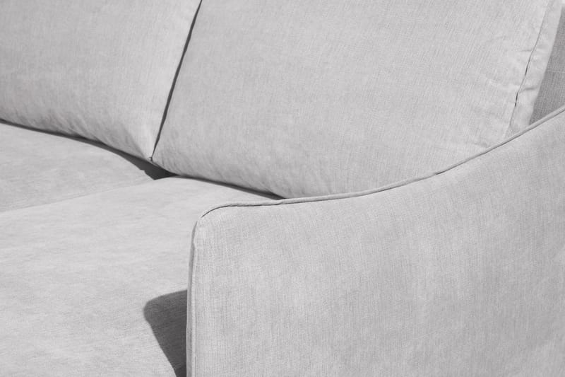 Trend Lyx 4-istuttava Oikeakätinen U-muotoinen Sohva Divaanilla ja Divaanituolilla Kankaalla - Vaaleanharmaa - Huonekalut - Sohva - U-Sohva