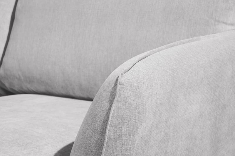 Trend Lyx 4-istuttava Oikeakätinen U-muotoinen Sohva Divaanilla ja Divaanituolilla Kankaalla - Vaaleanharmaa - Huonekalut - Sohva - Divaanisohva