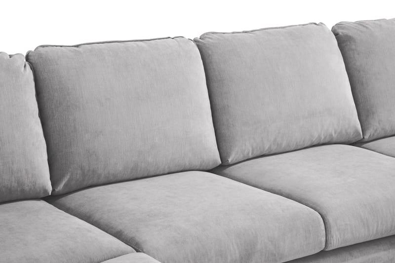Trend Lyx 4-istuttava Oikeakätinen U-muotoinen Sohva Divaanilla ja Divaanituolilla Kankaalla - Vaaleanharmaa - Huonekalut - Sohva - U-Sohva