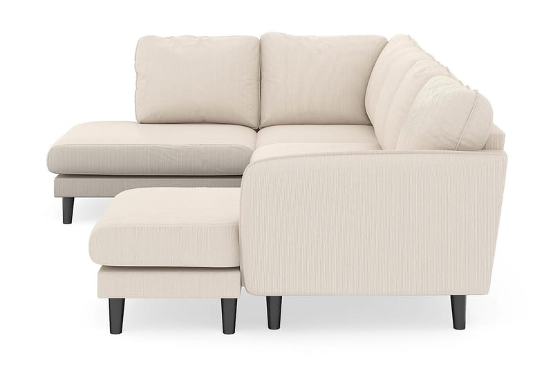 Trend Lyx 4-istuttava Oikeakätinen U-muotoinen Sohva Divaanilla ja Divaanituolilla Manchester-kankaalla - Beige - Huonekalut - Sohva - Divaanisohva
