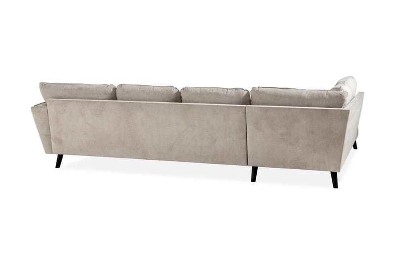 Trend Lyx 4-istuttava Vasenkätinen U-muotoinen Sohva Divaanilla ja Divaanituolilla Kankaalla - Beige - Huonekalut - Sohva - Divaanisohva