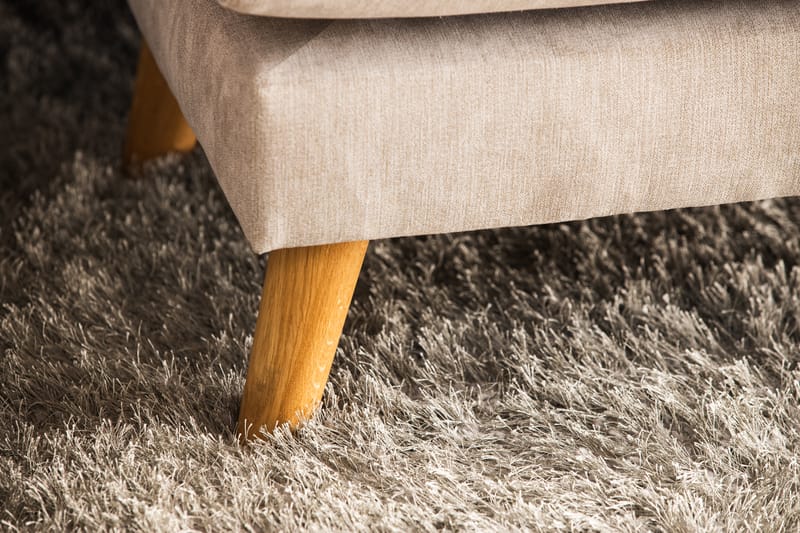 Trend Lyx 4-istuttava Vasenkätinen U-muotoinen Sohva Divaanilla ja Divaanituolilla Kankaalla - Beige - Huonekalut - Sohva - Divaanisohva