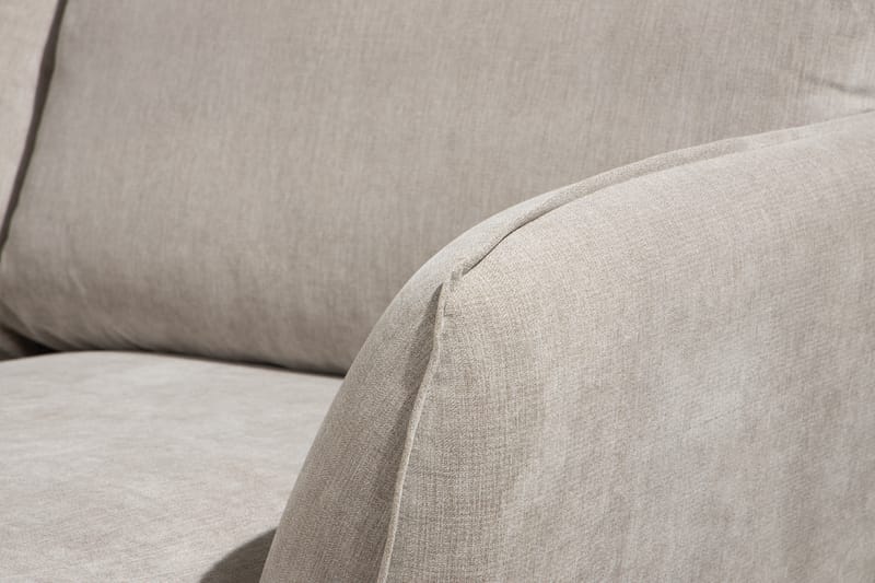 Trend Lyx 4-istuttava Vasenkätinen U-muotoinen Sohva Divaanilla ja Divaanituolilla Kankaalla - Beige - Huonekalut - Sohva - Divaanisohva
