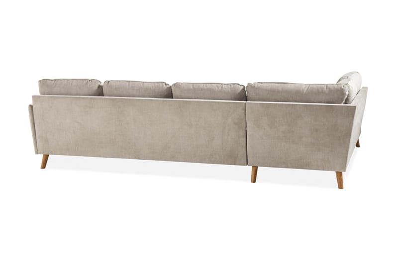 Trend Lyx 4-istuttava Vasenkätinen U-muotoinen Sohva Divaanilla ja Divaanituolilla Kankaalla - Beige - Huonekalut - Sohva - Divaanisohva