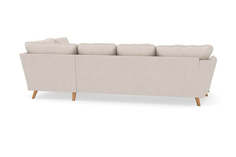 Trend Lyx 4-istuttava Vasenkätinen U-muotoinen Sohva Divaanilla ja Divaanituolilla Kankaalla - Beige - Huonekalut - Sohva - Divaanisohva