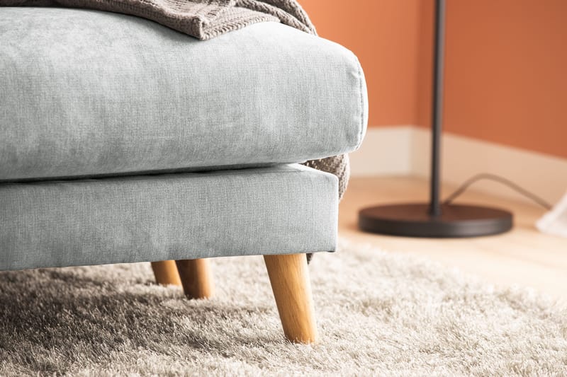 Trend Lyx 4-istuttava Vasenkätinen U-muotoinen Sohva Divaanilla ja Divaanituolilla Kankaalla - Harmaa - Huonekalut - Sohva - U-Sohva