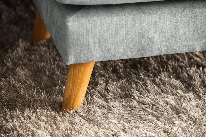 Trend Lyx 4-istuttava Vasenkätinen U-muotoinen Sohva Divaanilla ja Divaanituolilla Kankaalla - Harmaa - Huonekalut - Sohva - U-Sohva