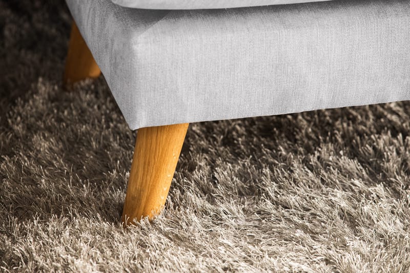 Trend Lyx 4-istuttava Vasenkätinen U-muotoinen Sohva Divaanilla ja Divaanituolilla Kankaalla - Vaaleanharmaa - Huonekalut - Sohva - U-Sohva