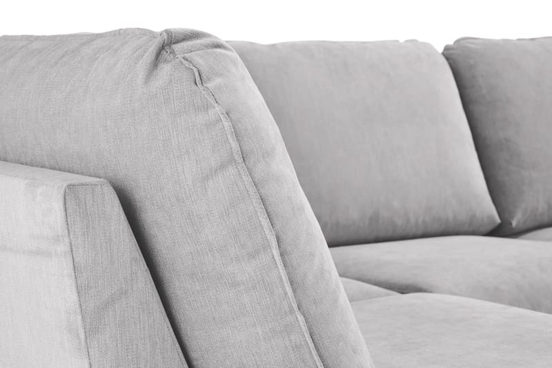 Trend Lyx 4-istuttava Vasenkätinen U-muotoinen Sohva Divaanilla ja Divaanituolilla Kankaalla - Vaaleanharmaa - Huonekalut - Sohva - U-Sohva