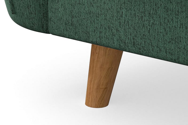 Trend Lyx 4-istuttava Vasenkätinen U-muotoinen Sohva Divaanilla ja Divaanituolilla Sametilla - Tummanvihreä - Huonekalut - Sohva - U-Sohva