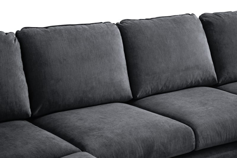 Trend Lyx U-sohva divaanilla Oikea - Tummanharmaa/Tammi - Huonekalut - Sohva - Divaanisohva