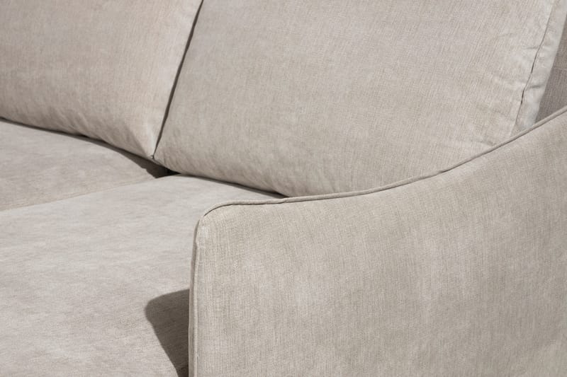 Trend Lyx U-sohva divaanilla Vasen - Beige/Tammi - Huonekalut - Sohva - Divaanisohva