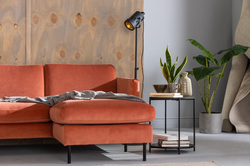 U-sohva Elion divaanilla Sametti Oikea - Roosa - Huonekalut - Sohva - U-Sohva