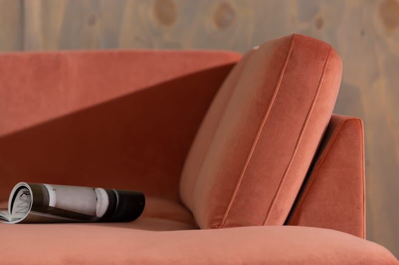 U-sohva Elion divaanilla Sametti Vasen - Roosa - Huonekalut - Sohva - U-Sohva