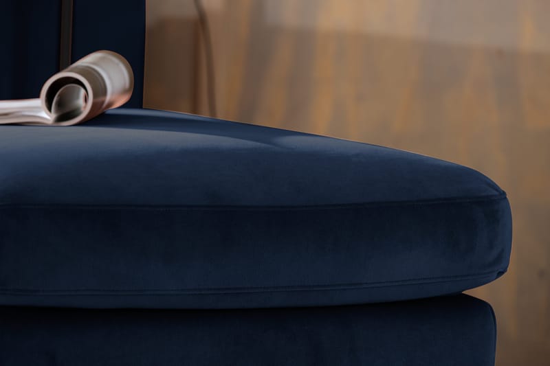 U-sohva Elion divaanilla Sametti Vasen - Sininen - Huonekalut - Sohva - U-Sohva