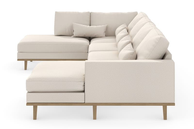 U-sohva Haga - Beige/Tammi - Huonekalut - Sohva - U-Sohva