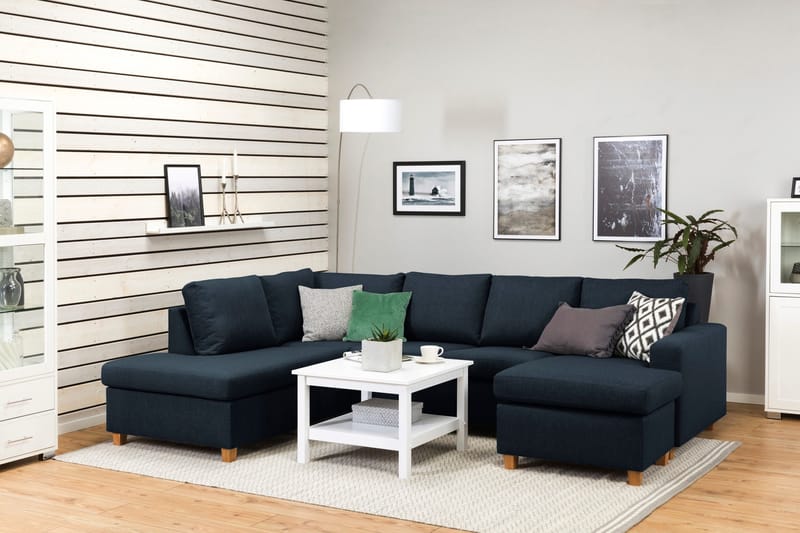 U-sohva Nevada Large Divaani Oikea - Tummansininen - Huonekalut - Sohva - U-Sohva