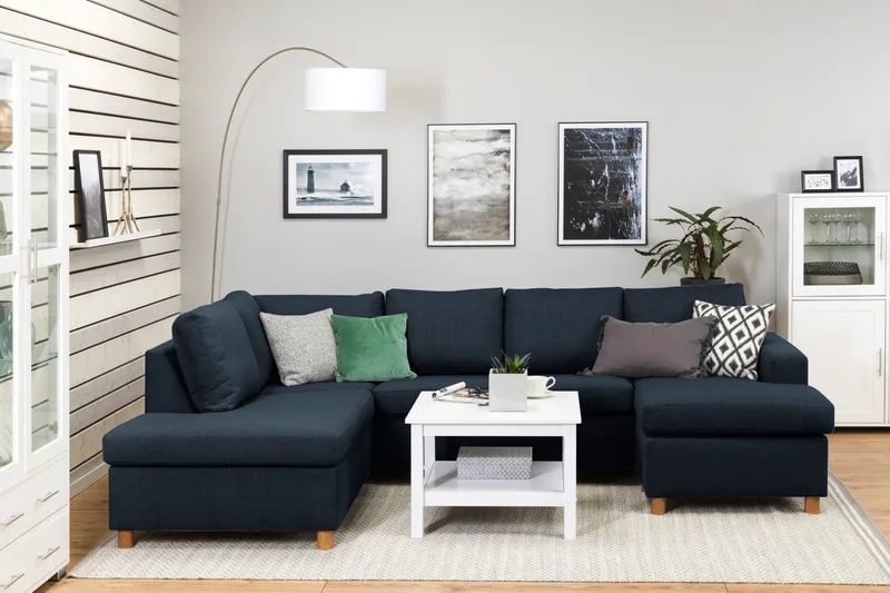 U-sohva Nevada Large Divaani Oikea - Tummansininen - Huonekalut - Sohva - U-Sohva