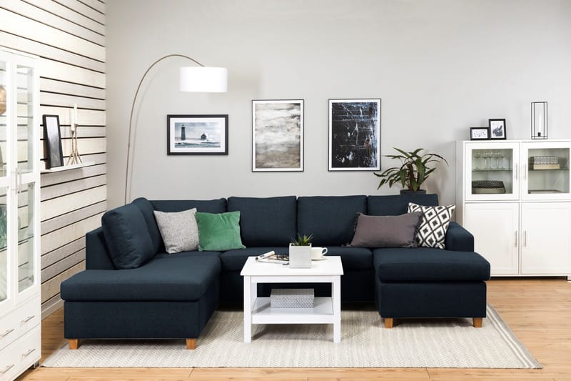 U-sohva Nevada Large Divaani Oikea - Tummansininen - Huonekalut - Sohva - U-Sohva