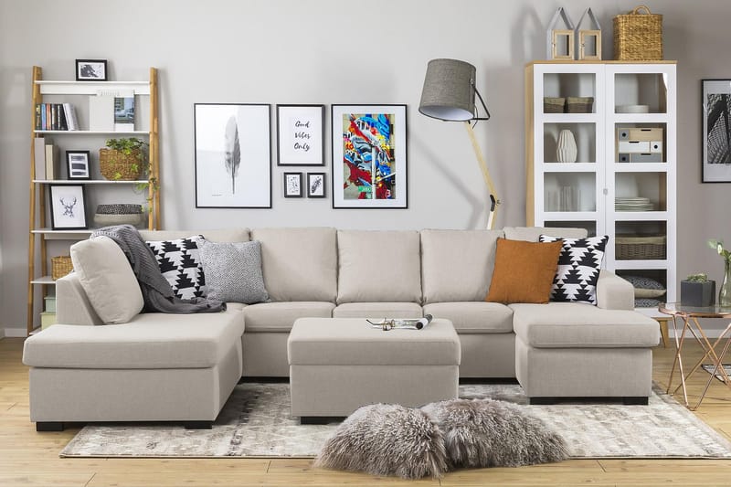 U-sohva Nevada XL Divaani Oikea - Beige - Huonekalut - Sohva - Divaanisohva
