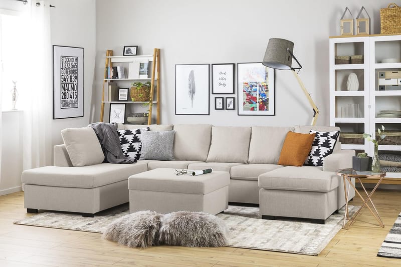 U-sohva Nevada XL Divaani Oikea - Beige - Huonekalut - Sohva - Divaanisohva