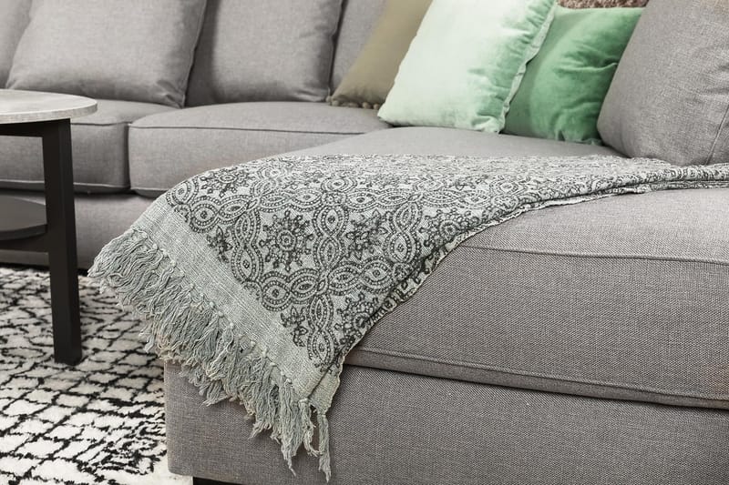 U-sohva Ontario L Divaani Vasen Heittotyynyt - Vaaleanharmaa - Huonekalut - Sohva - U-Sohva