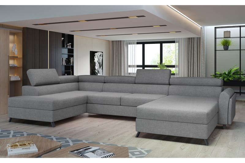 U-sohva Osettia Divaanilla Oikea - Harmaa - Huonekalut - Sohva - U-Sohva