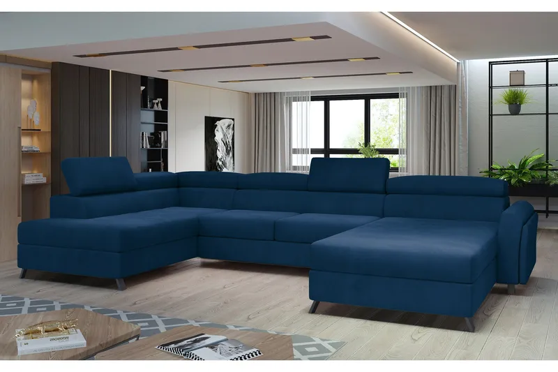 U-sohva Osettia Divaanilla Oikea - Sininen - Huonekalut - Sohva - U-Sohva