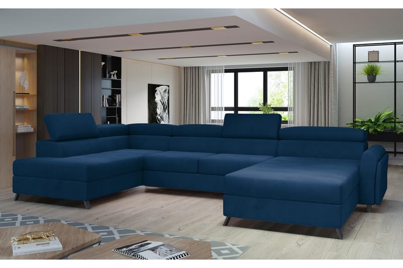 U-sohva Osettia Divaanilla Oikea - Sininen - Huonekalut - Sohva - U-Sohva