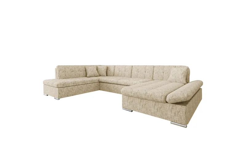 Zumar sohva divaanilla ja säilytystuolilla, 4-ist., Beige