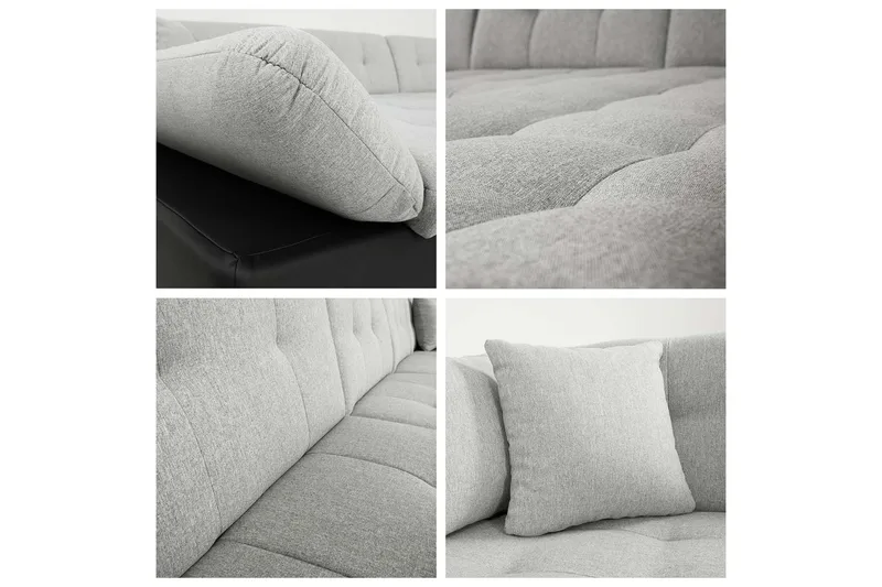 Zumar sohva divaanilla ja säilytystuolilla, 4-ist. - Beige - Huonekalut - Sohva - U-Sohva