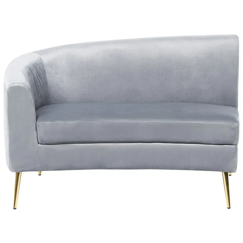 U:n muotoinen sohva Moss - Harmaa, kulta - Huonekalut - Sohva - 4:n istuttava sohva