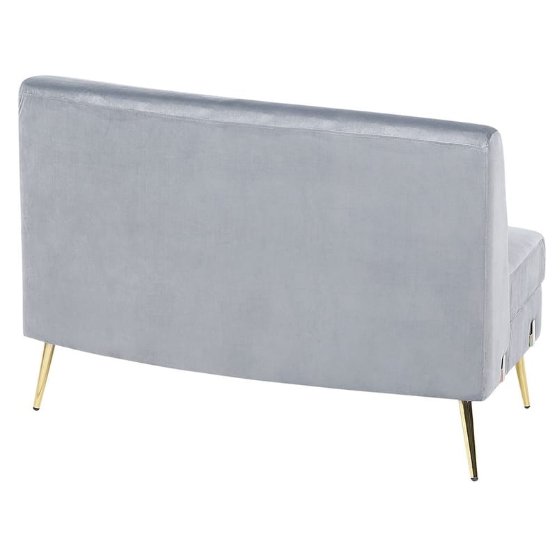 U:n muotoinen sohva Moss - Harmaa, kulta - Huonekalut - Sohva - Samettisohva