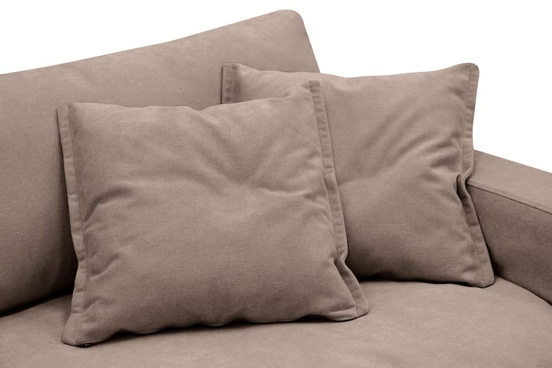 Valencia Extra Deep 3-istuttava sohva irrotettavalla ja pestävällä verhoilulla - Tummanruskea - Huonekalut - Sohva - 3:n istuttava sohva