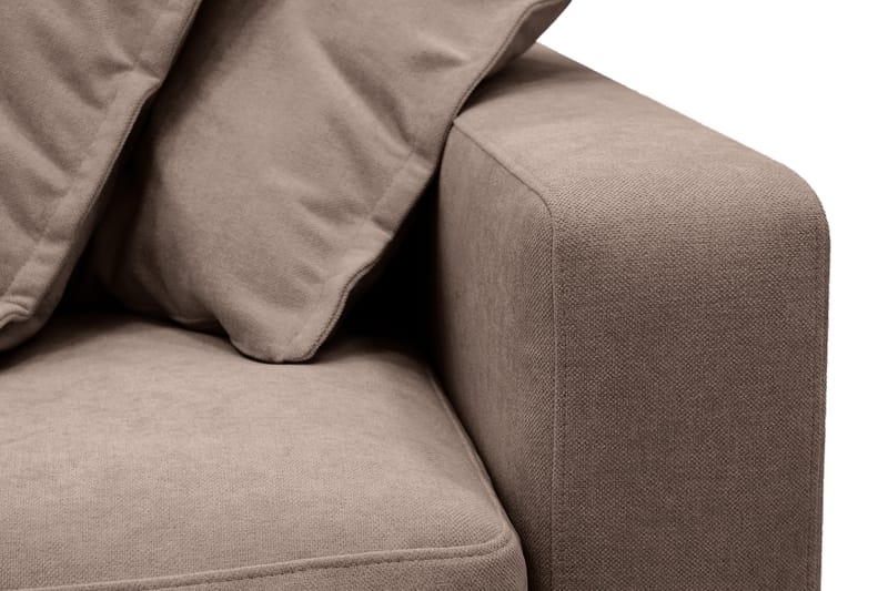 Valencia Extra Deep 3-istuttava sohva irrotettavalla ja pestävällä verhoilulla - Tummanruskea - Huonekalut - Sohva - 3:n istuttava sohva
