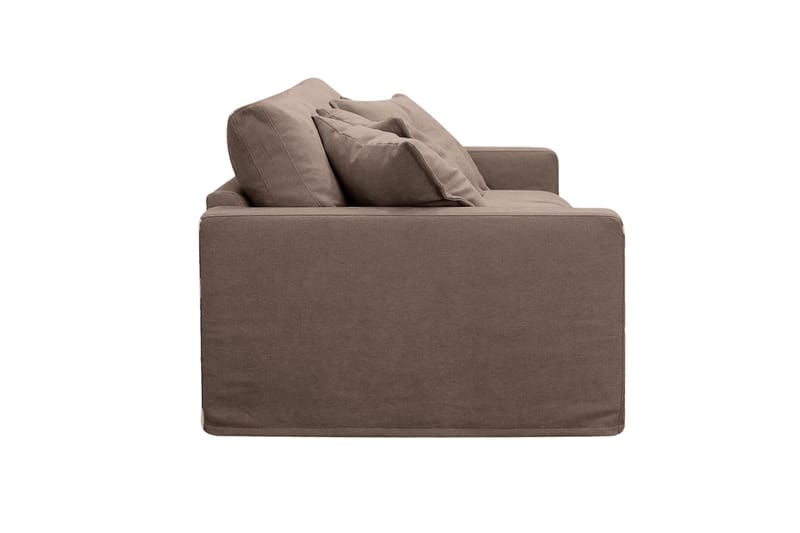 Valencia Extra Deep 3-istuttava sohva irrotettavalla ja pestävällä verhoilulla - Tummanruskea - Huonekalut - Sohva - 3:n istuttava sohva