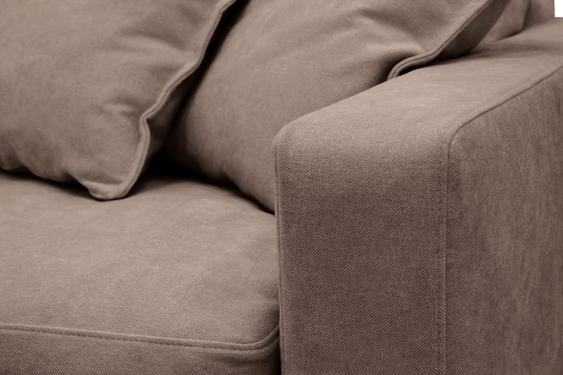 Valencia Extra Deep 3-istuttava sohva irrotettavalla ja pestävällä verhoilulla - Tummanruskea - Huonekalut - Sohva - 3:n istuttava sohva