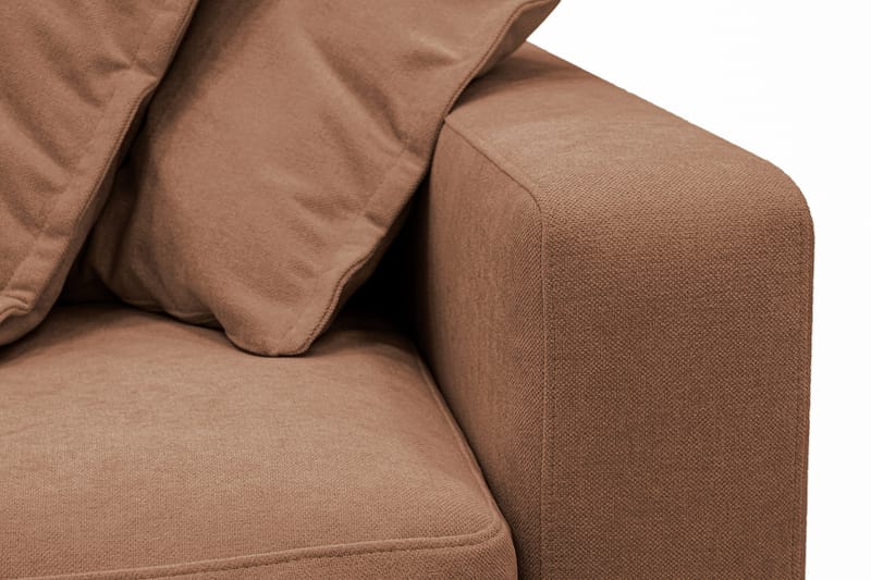 Valencia Extra Deep 3-istuttava sohva irrotettavalla ja pestävällä verhoilulla - Ruosteenruskea - Huonekalut - Sohva - 3:n istuttava sohva