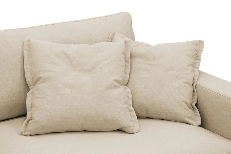 Valencia Extra Deep 3-istuttava sohva irrotettavalla ja pestävällä verhoilulla - Beige - Huonekalut - Sohva - 4:n istuttava sohva